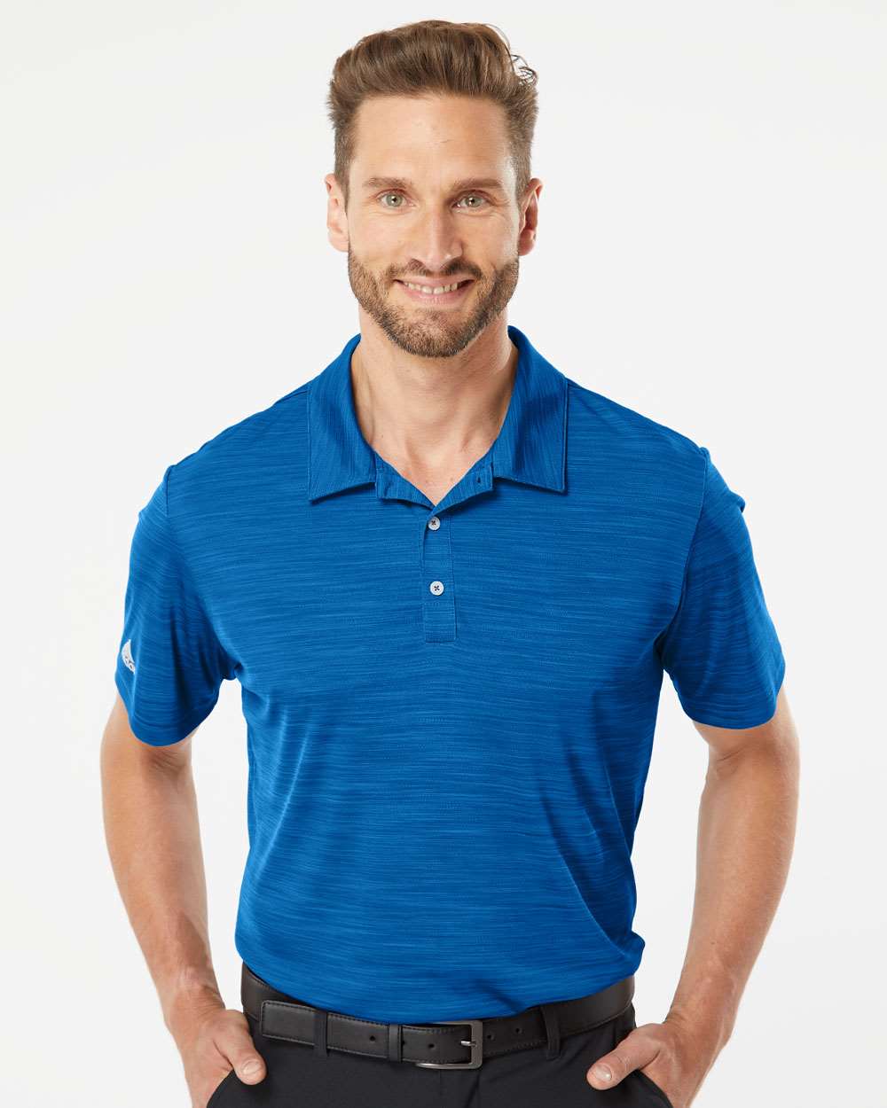no-logo Adidas Mélange Polo-Men's Polos-Adidas-Thread Logic
