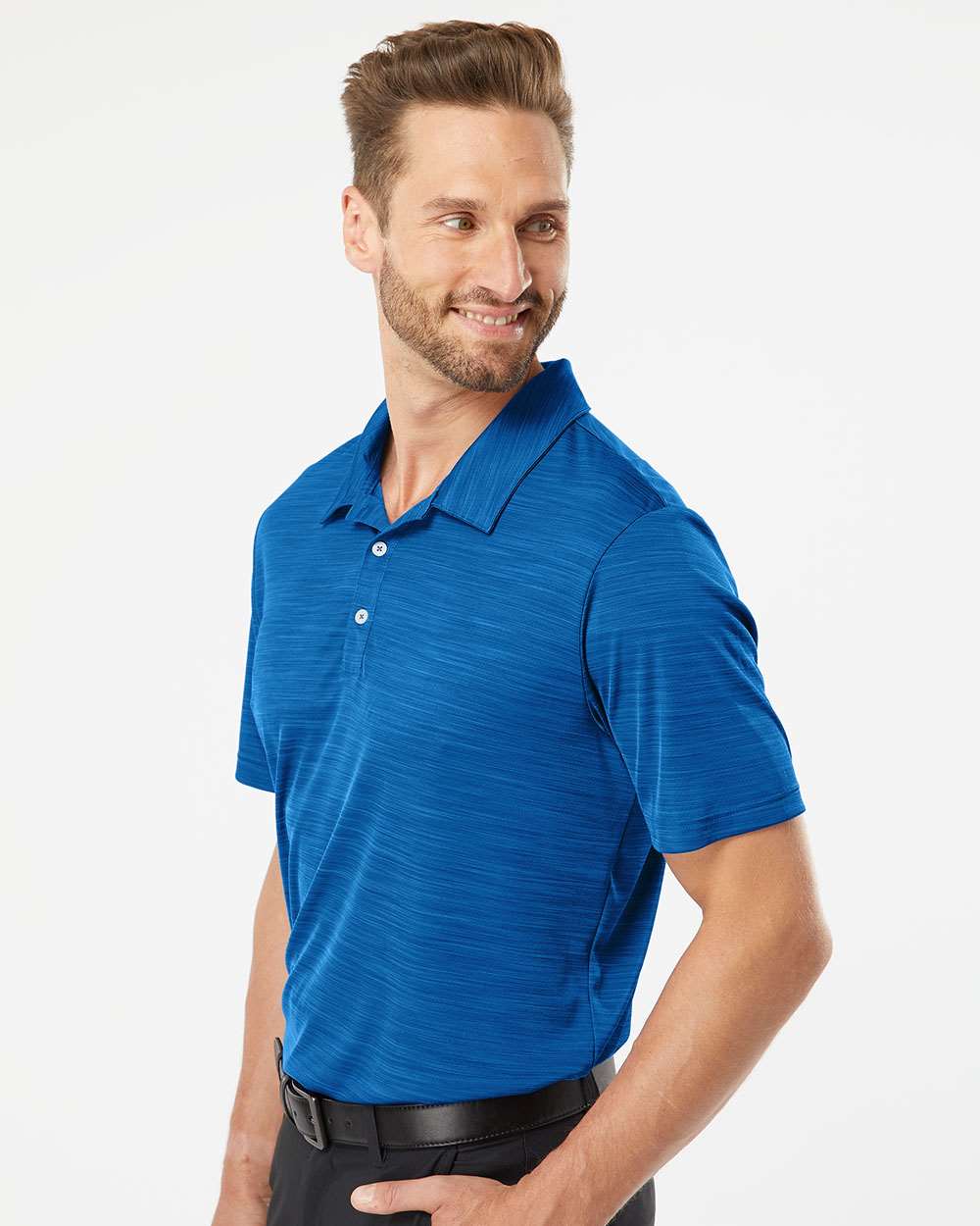 no-logo Adidas Mélange Polo-Men's Polos-Adidas-Thread Logic
