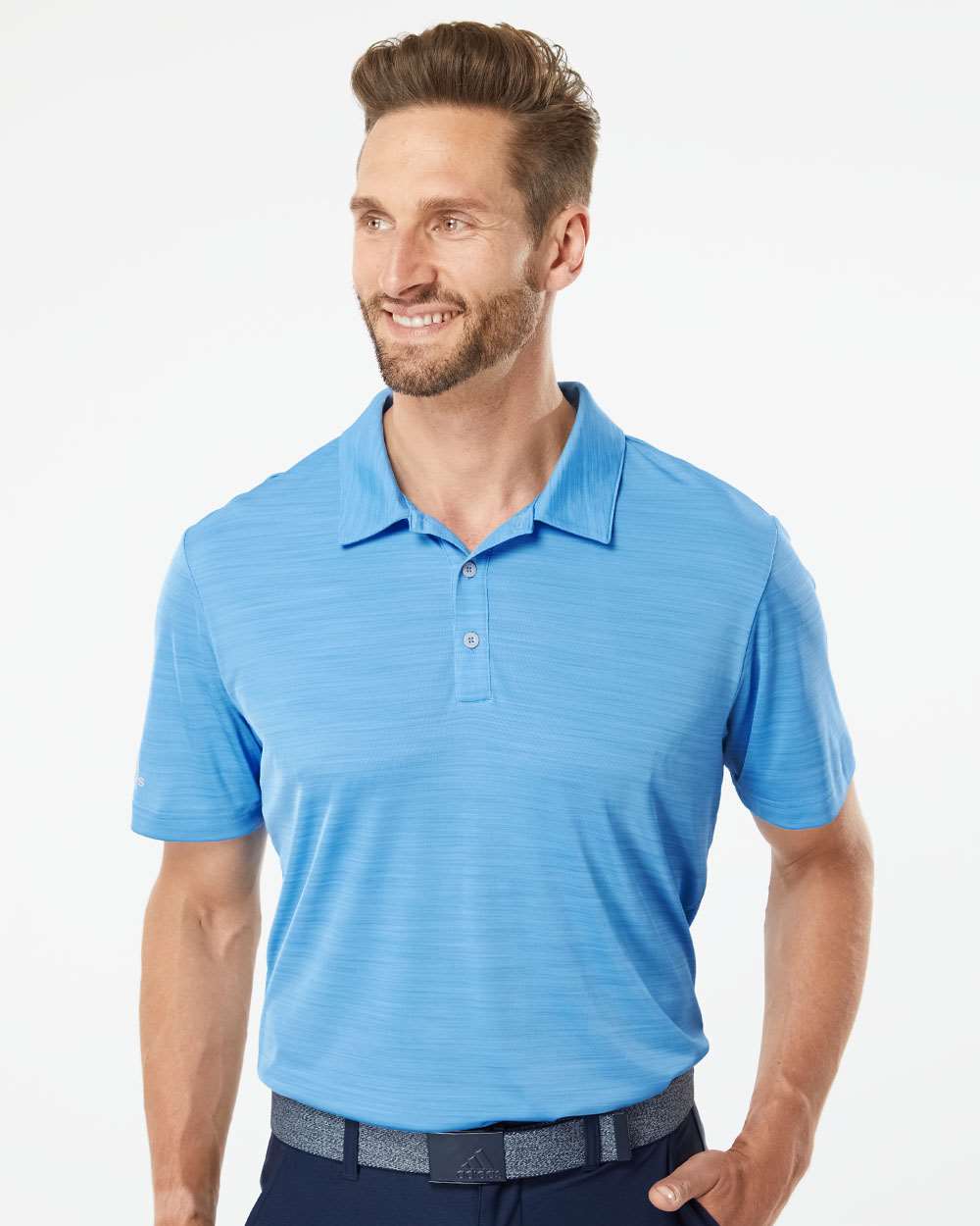 no-logo Adidas Mélange Polo-Men's Polos-Adidas-Thread Logic