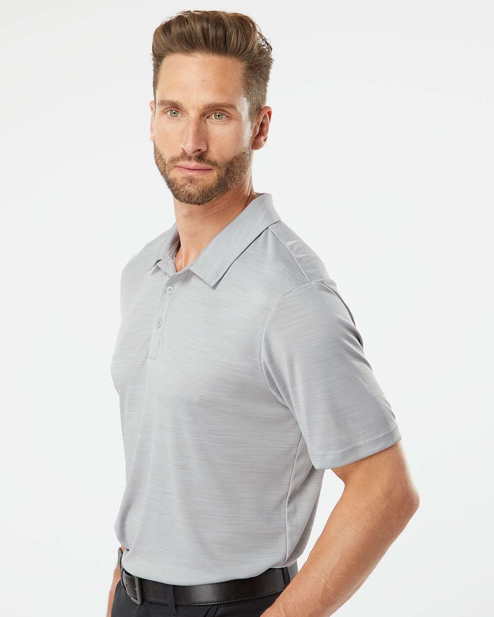 no-logo Adidas Mélange Polo-Men's Polos-Adidas-Thread Logic