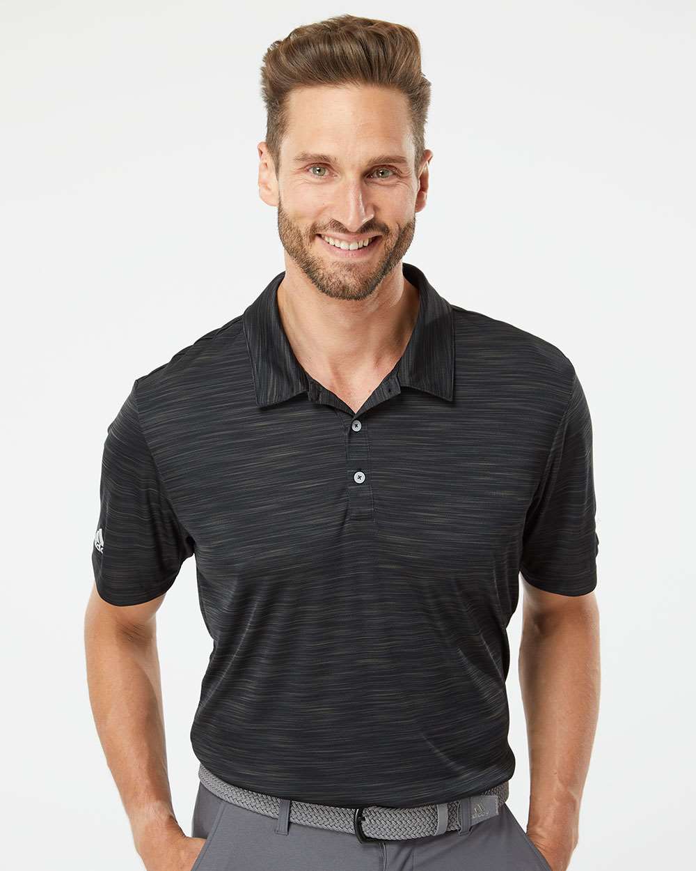 no-logo Adidas Mélange Polo-Men's Polos-Adidas-Thread Logic