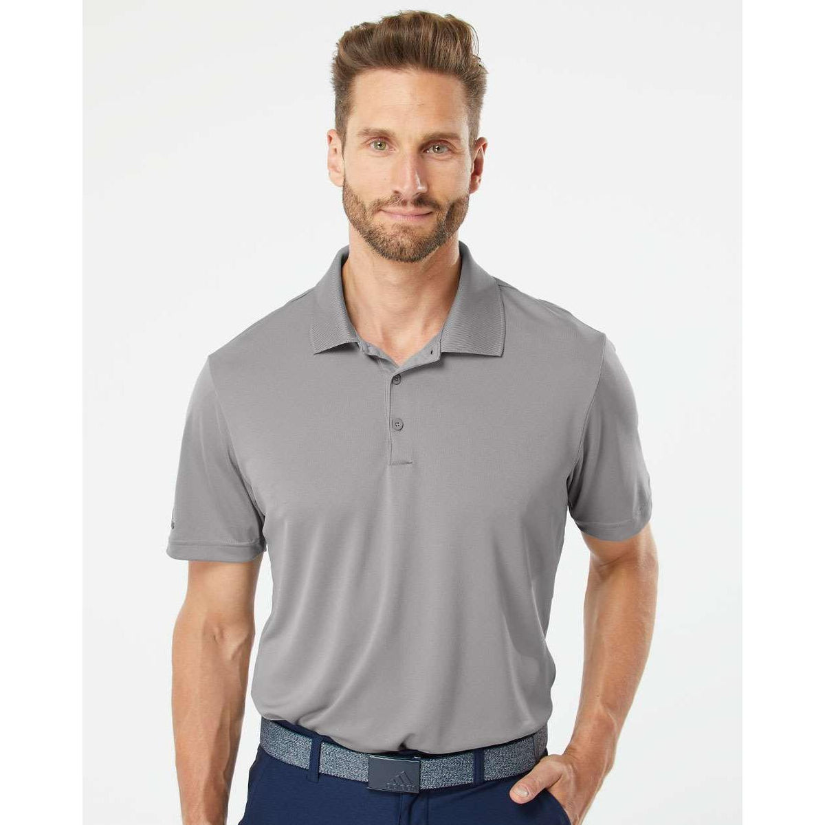 no-logo Adidas Performance Polo-Men's Polos-Adidas-Thread Logic