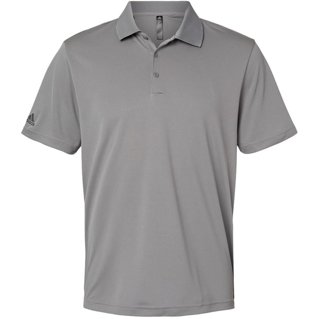 no-logo Adidas Performance Polo-Men's Polos-Adidas-Grey Three-S-Thread Logic