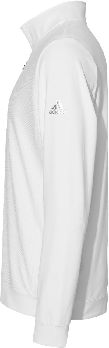 no-logo Adidas Performance Textured Quarter-Zip Pullover-Fleece-Adidas-Thread Logic