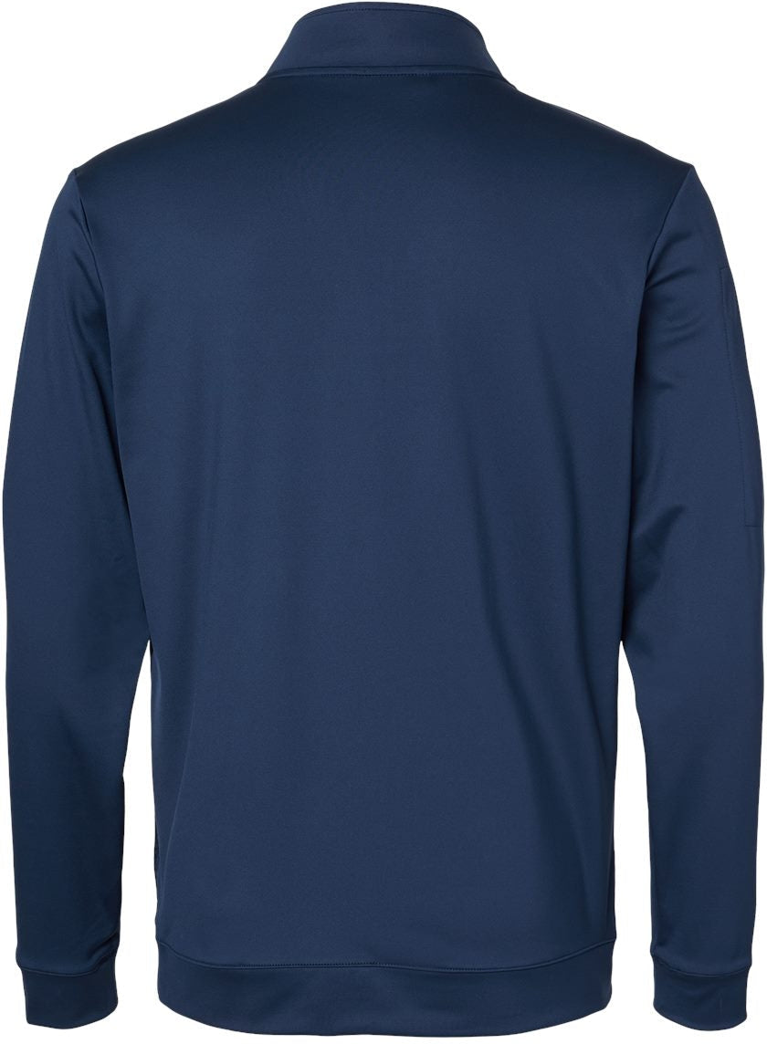 no-logo Adidas Performance Textured Quarter-Zip Pullover-Fleece-Adidas-Thread Logic