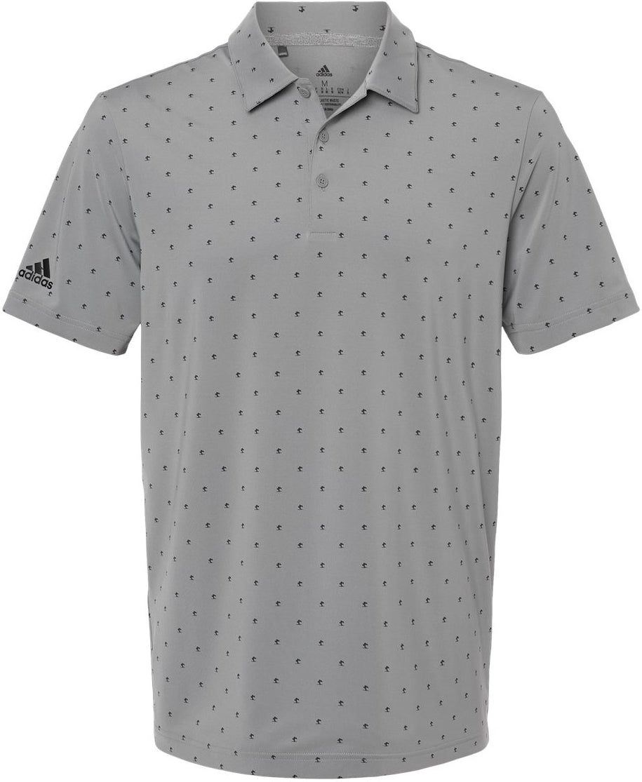 Adidas Pine Tree Polo-Apparel-Adidas-Grey Three/ Black-S-Thread Logic