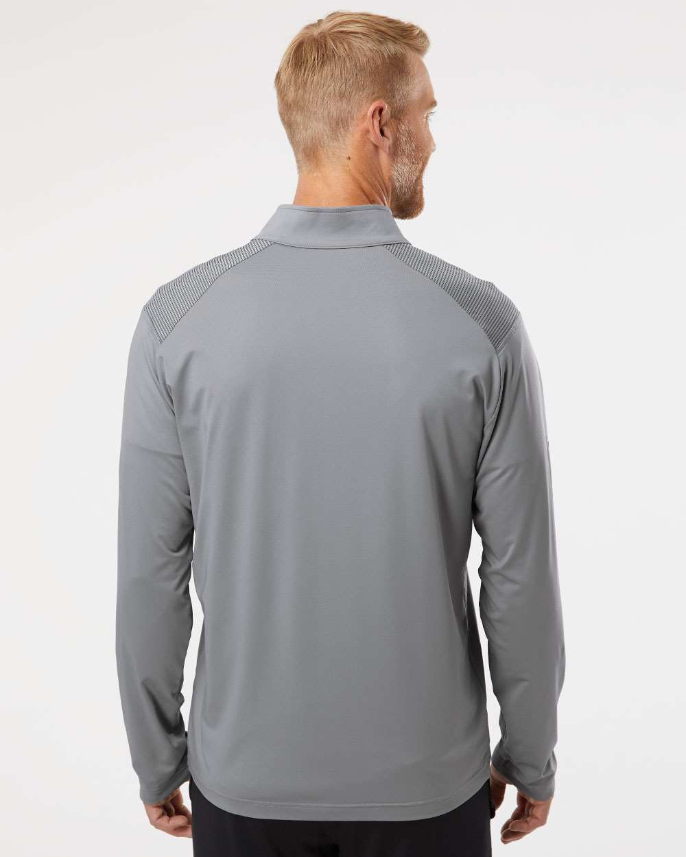 no-logo Adidas Shoulder Stripe Quarter-Zip Pullover-Athletics-Adidas-Thread Logic