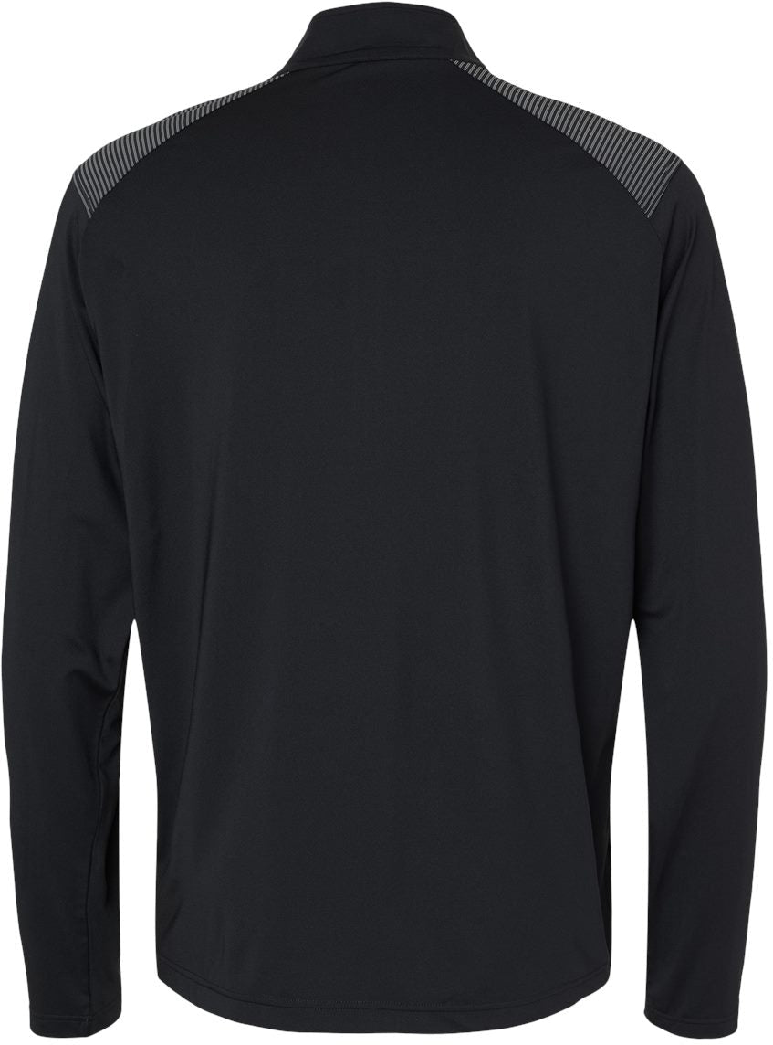 no-logo Adidas Shoulder Stripe Quarter-Zip Pullover-Athletics-Adidas-Thread Logic