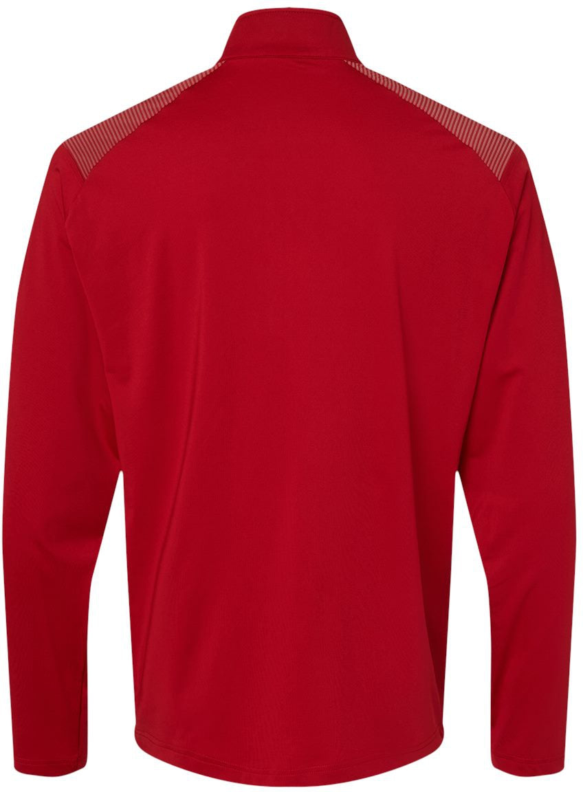 no-logo Adidas Shoulder Stripe Quarter-Zip Pullover-Athletics-Adidas-Thread Logic