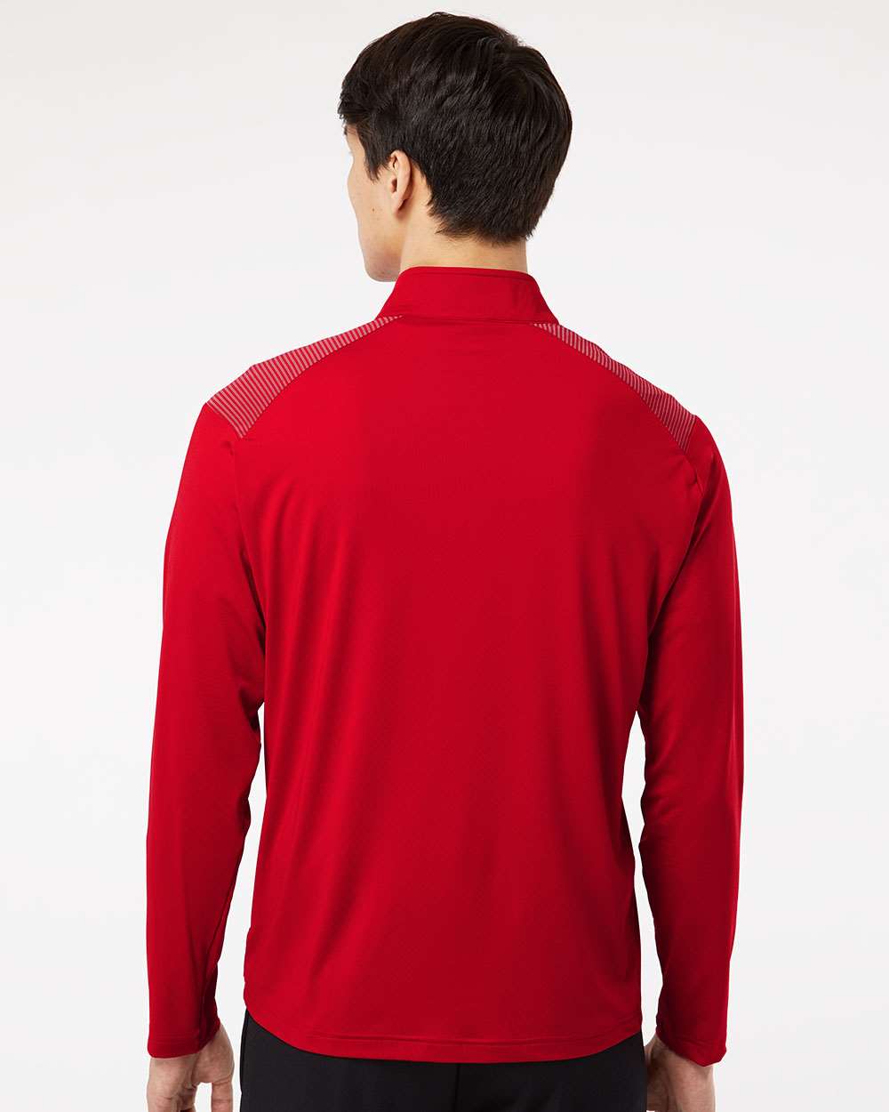 no-logo Adidas Shoulder Stripe Quarter-Zip Pullover-Athletics-Adidas-Thread Logic