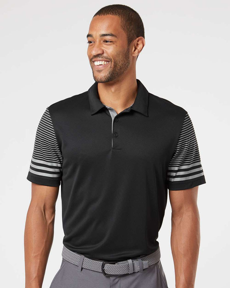 no-logo Adidas Striped Sleeve Sport Shirt-Men's Polos-Adidas-Thread Logic