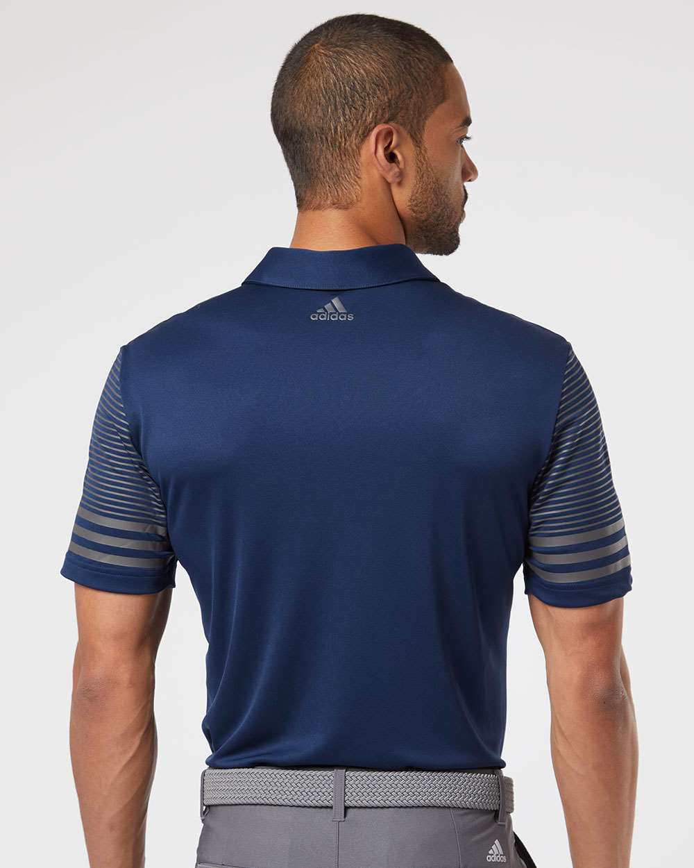 no-logo Adidas Striped Sleeve Sport Shirt-Men's Polos-Adidas-Thread Logic