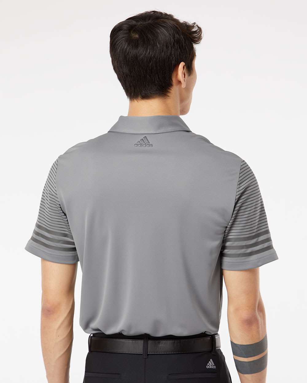 no-logo Adidas Striped Sleeve Sport Shirt-Men's Polos-Adidas-Thread Logic