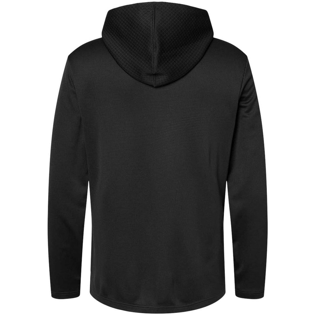 no-logo Adidas Textured Mixed Media Hooded Sweatshirt-Fleece-Adidas-Thread Logic