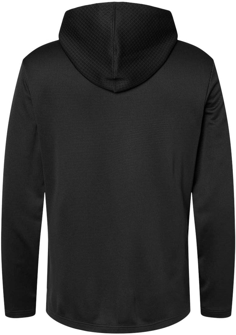 no-logo Adidas Textured Mixed Media Hooded Sweatshirt-Fleece-Adidas-Thread Logic