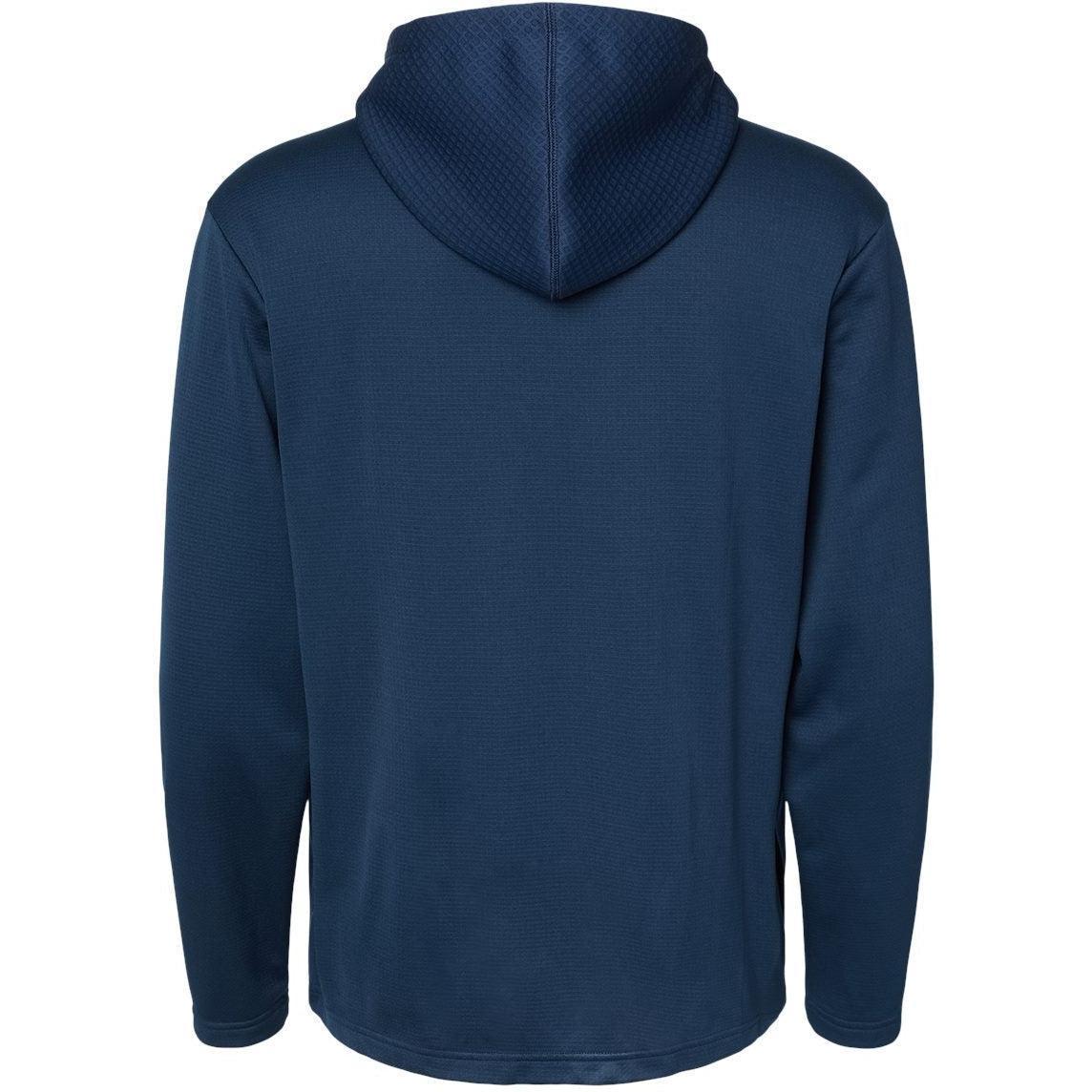 no-logo Adidas Textured Mixed Media Hooded Sweatshirt-Fleece-Adidas-Thread Logic