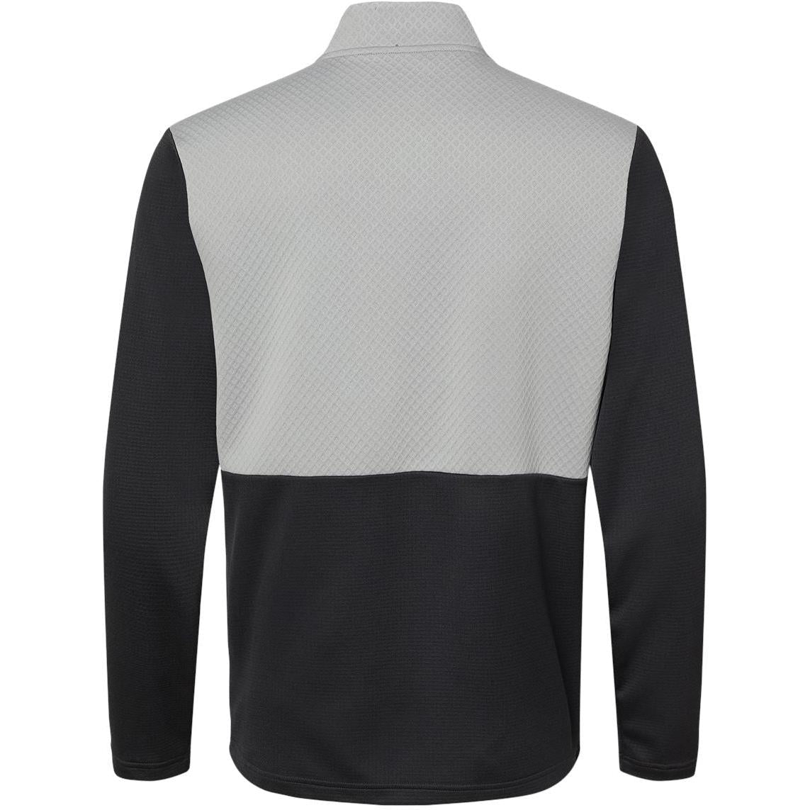 no-logo Adidas Textured Mixed Media Quarter-Zip Pullover-Outerwear-Adidas-Thread Logic