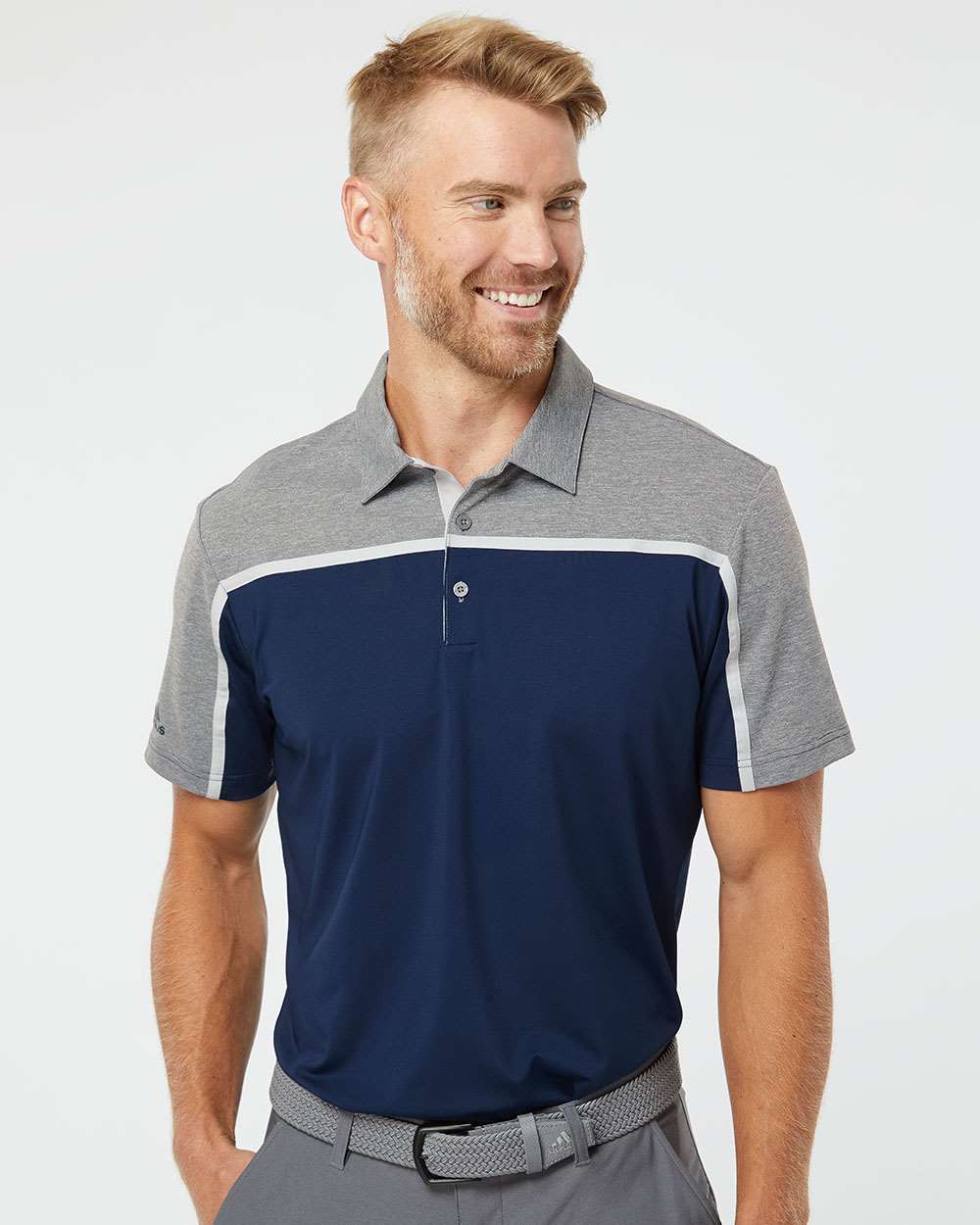 no-logo Adidas Ultimate Colorblock Polo-Sport Shirts-Adidas-Thread Logic