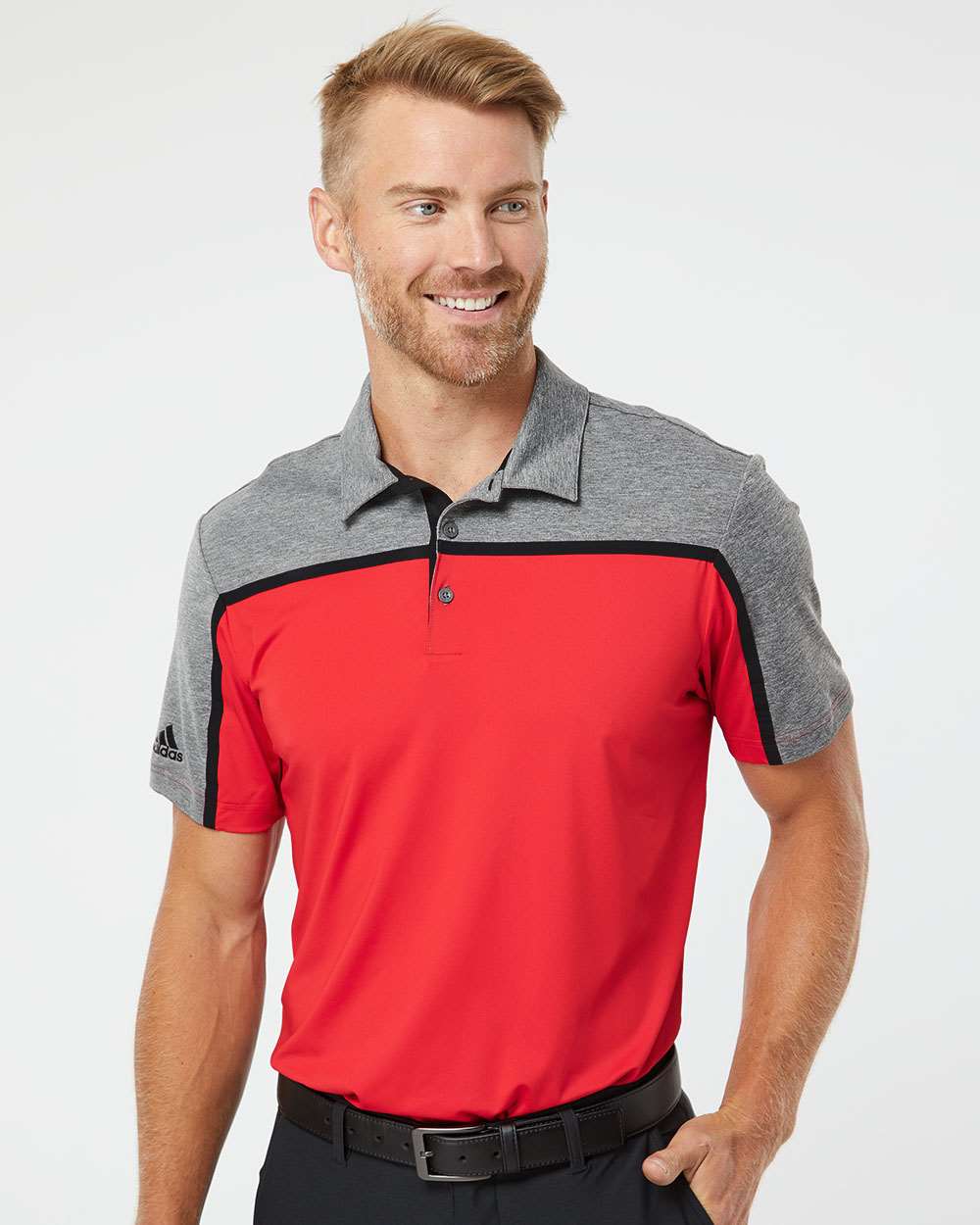 no-logo Adidas Ultimate Colorblock Polo-Sport Shirts-Adidas-Thread Logic