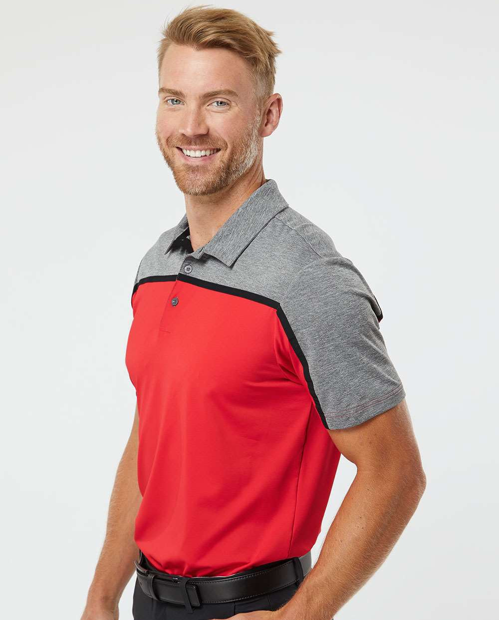 no-logo Adidas Ultimate Colorblock Polo-Sport Shirts-Adidas-Thread Logic