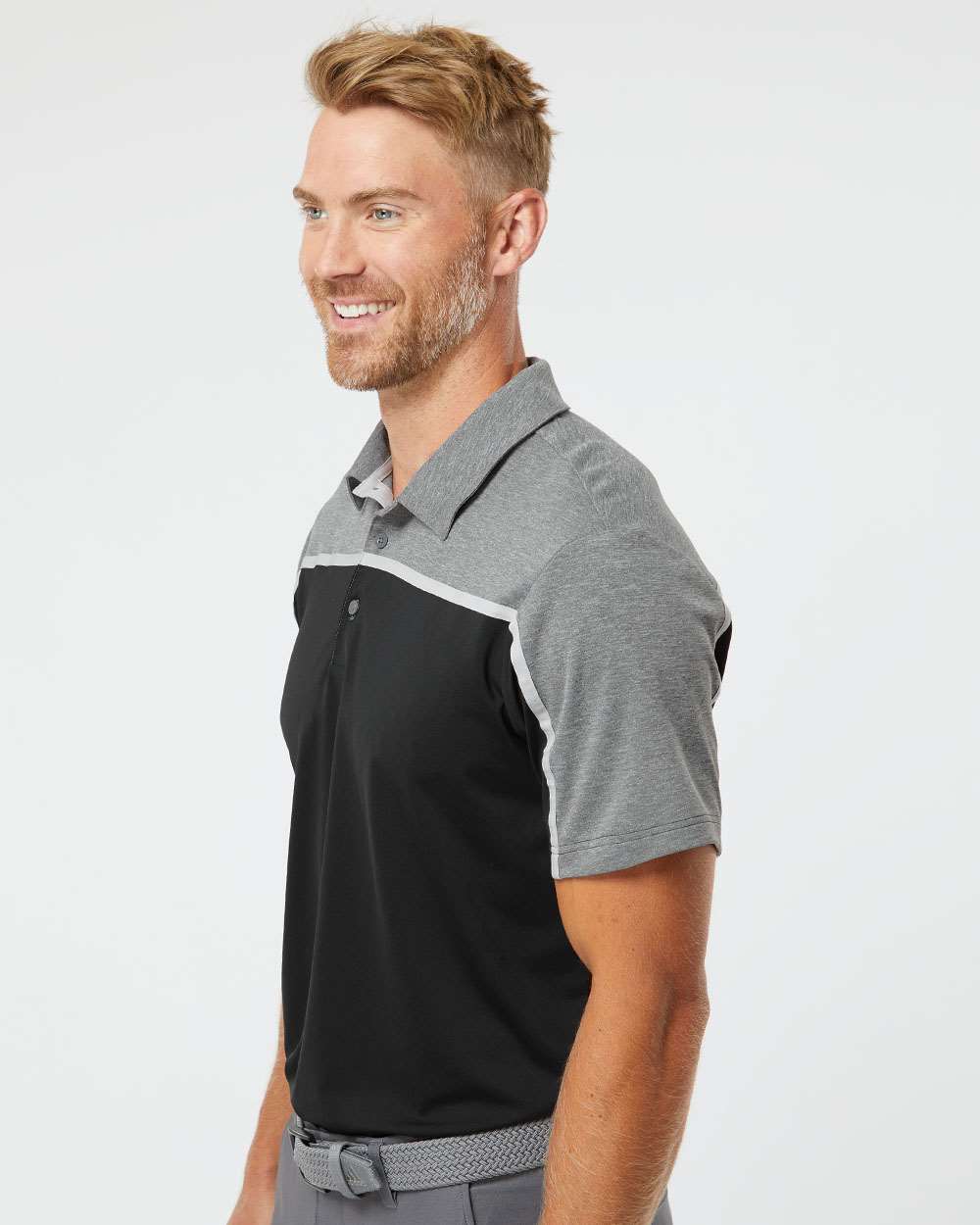 no-logo Adidas Ultimate Colorblock Polo-Sport Shirts-Adidas-Thread Logic