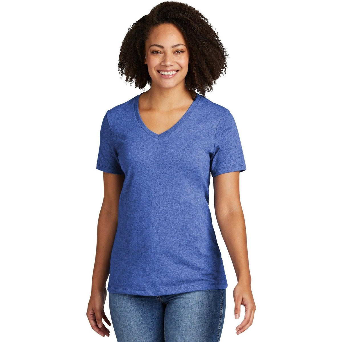 no-logo Allmade Ladies Recycled Blend V-Neck Tee-Regular-Allmade-Thread Logic