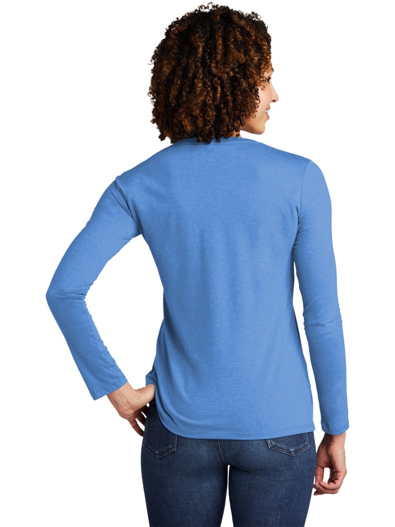 no-logo Allmade Ladies Tri-Blend Long Sleeve Tee-Regular-Allmade-Thread Logic