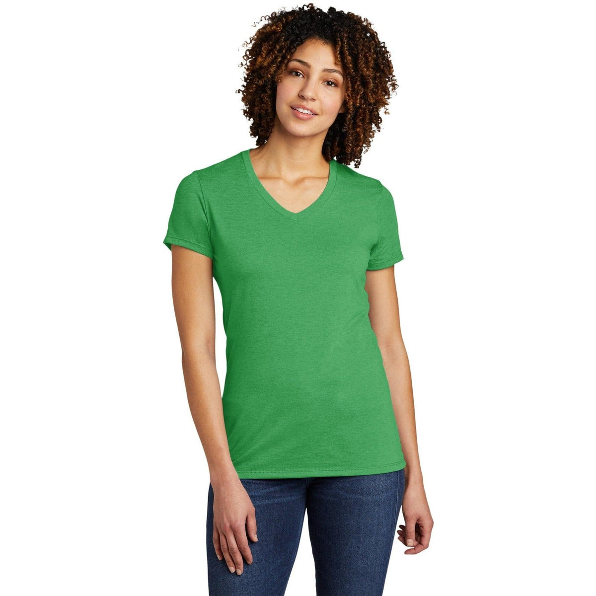 no-logo Allmade Ladies Tri-Blend V-Neck Tee-Regular-Allmade-Thread Logic