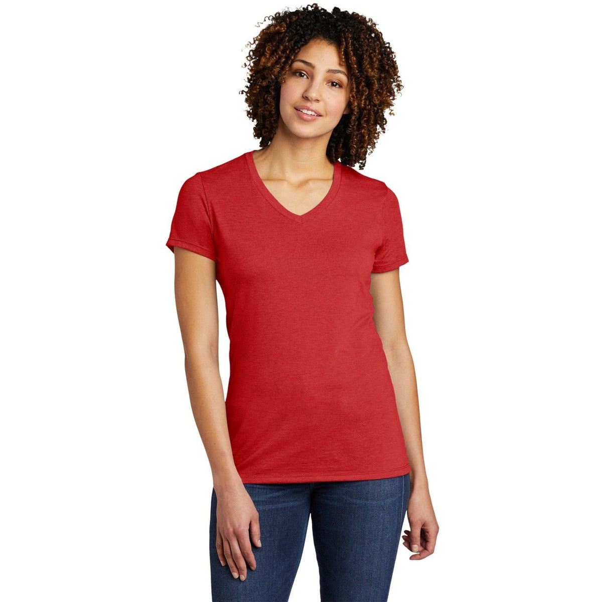 no-logo Allmade Ladies Tri-Blend V-Neck Tee-Regular-Allmade-Thread Logic
