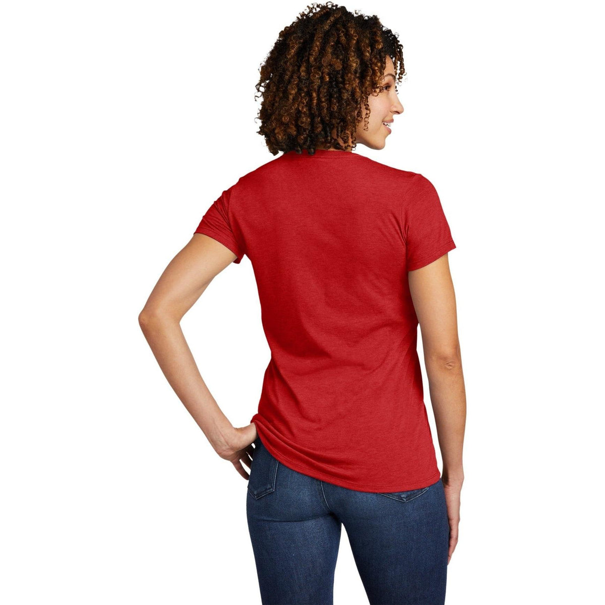 no-logo Allmade Ladies Tri-Blend V-Neck Tee-Regular-Allmade-Thread Logic
