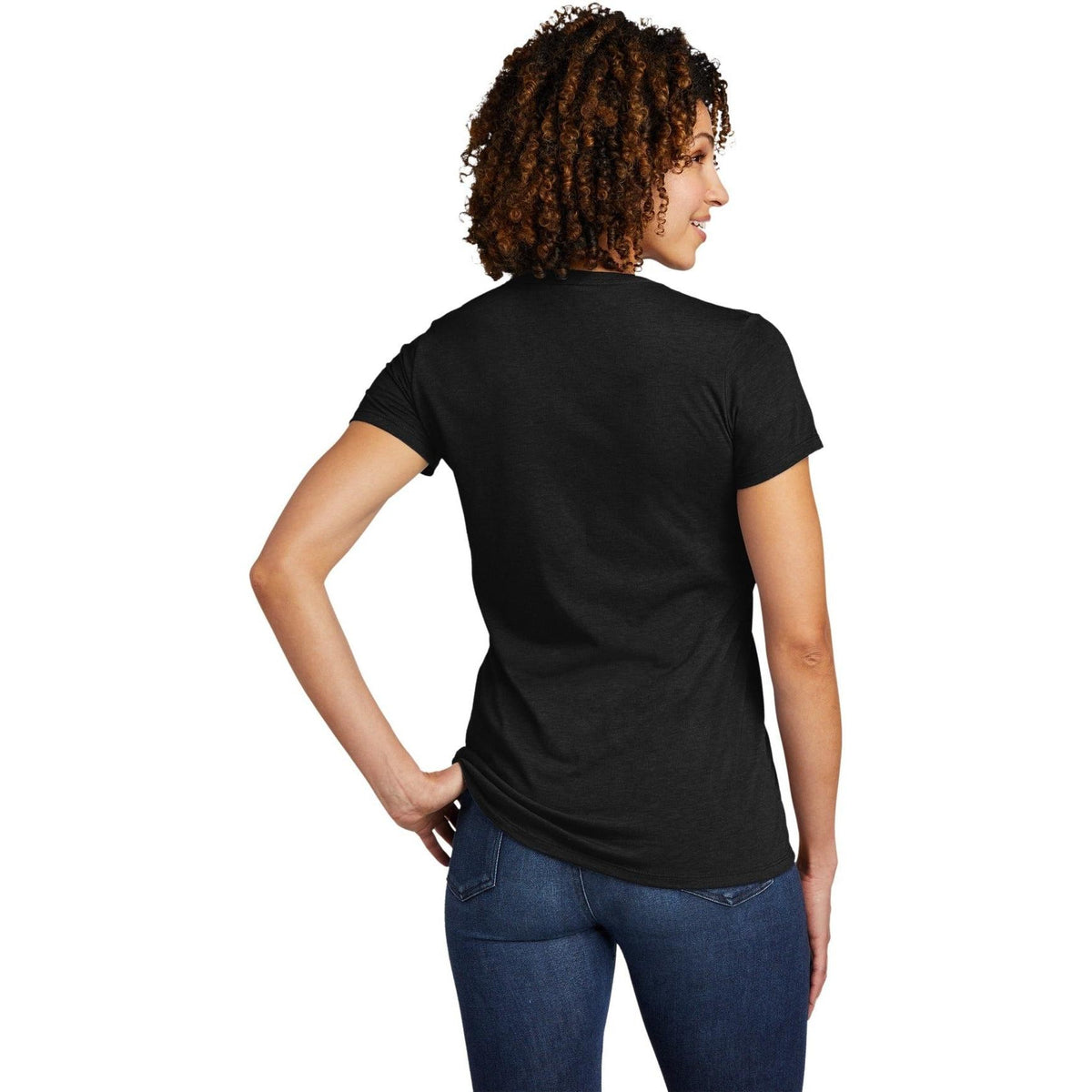 no-logo Allmade Ladies Tri-Blend V-Neck Tee-Regular-Allmade-Thread Logic