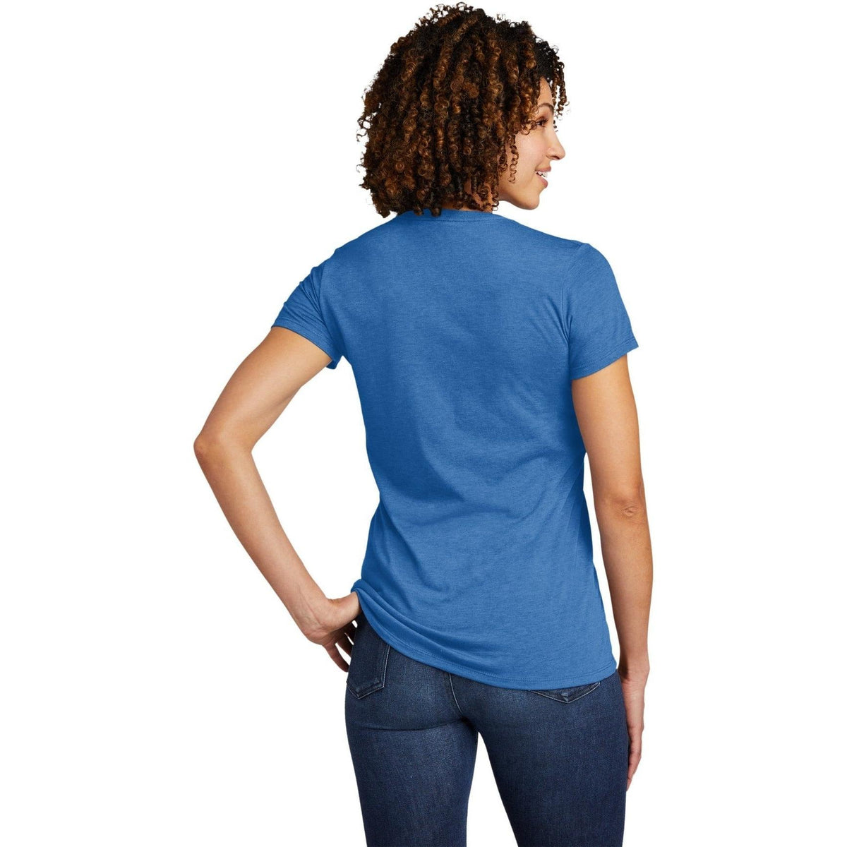 no-logo Allmade Ladies Tri-Blend V-Neck Tee-Regular-Allmade-Thread Logic