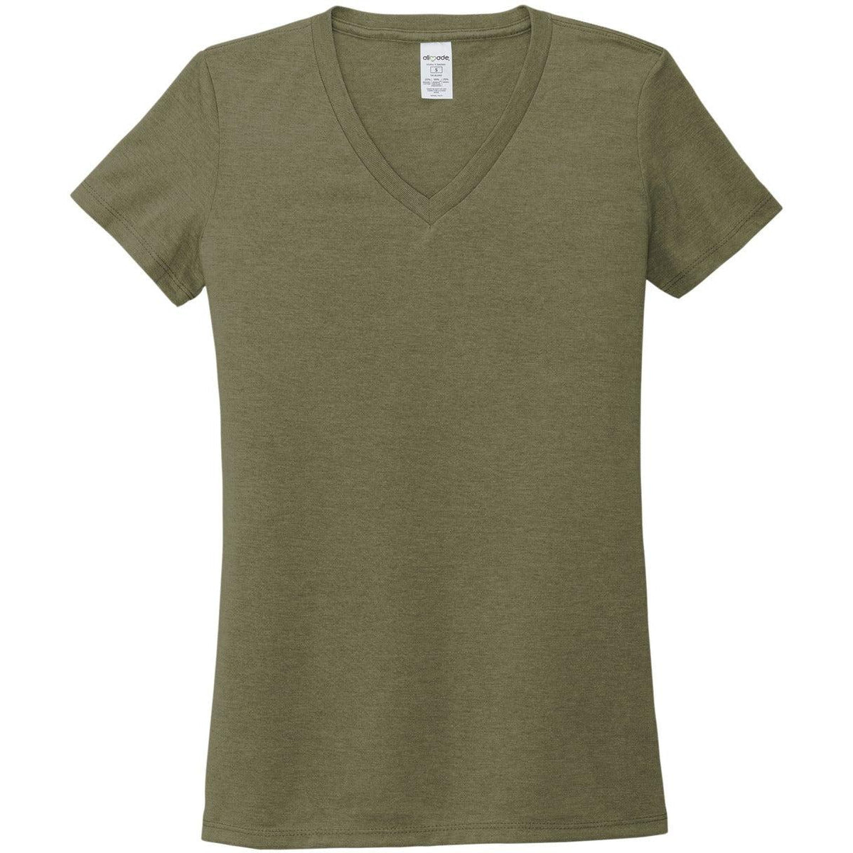 no-logo Allmade Ladies Tri-Blend V-Neck Tee