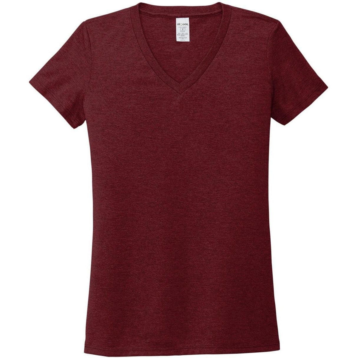 no-logo Allmade Ladies Tri-Blend V-Neck Tee