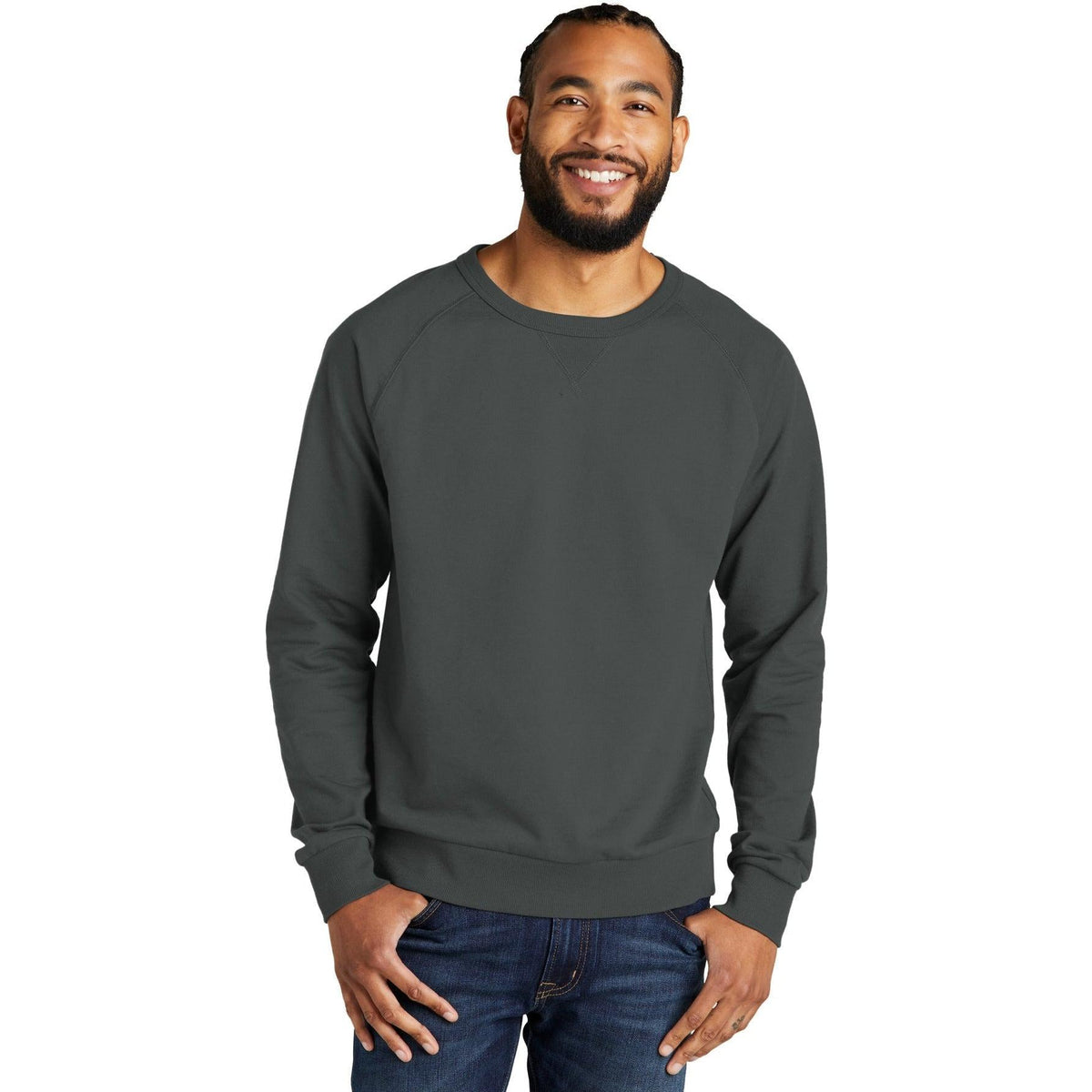 no-logo Allmade Unisex Organic French Terry Crewneck Sweatshirt-Regular-Allmade-Thread Logic