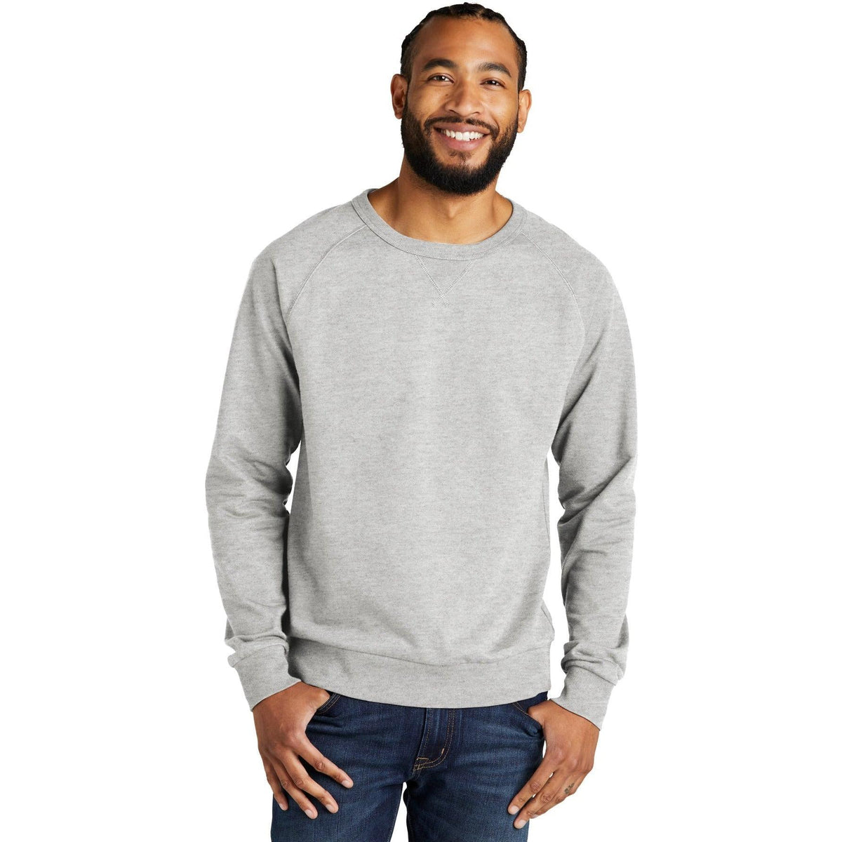 no-logo Allmade Unisex Organic French Terry Crewneck Sweatshirt-Regular-Allmade-Thread Logic