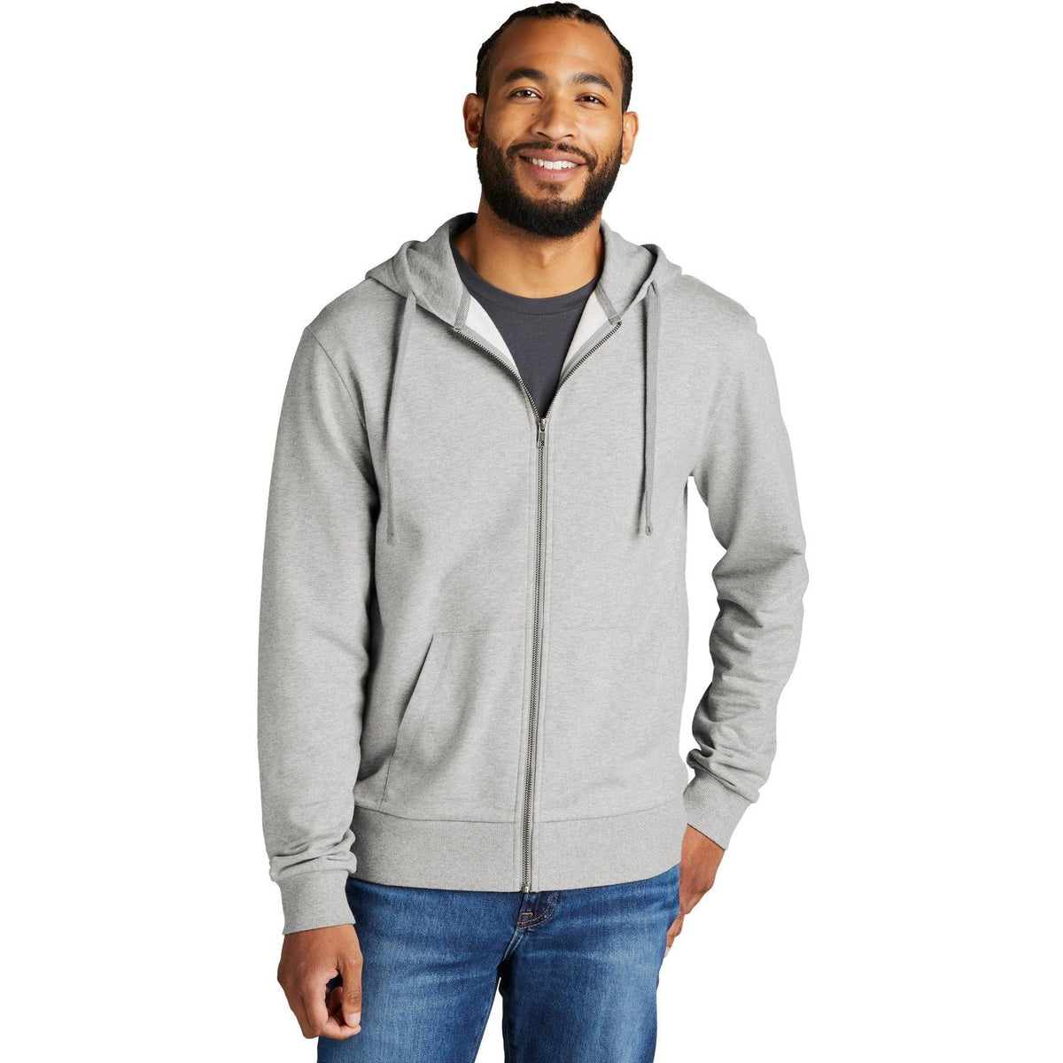 no-logo Allmade Unisex Organic French Terry Full-Zip Hoodie-Regular-Allmade-Thread Logic