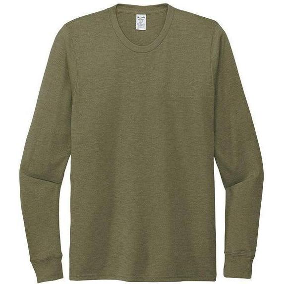 no-logo Allmade Unisex Tri-Blend Long Sleeve Tee