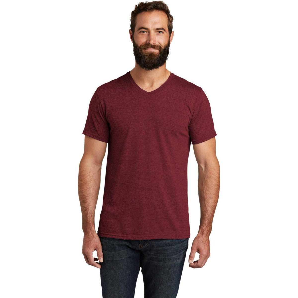 no-logo Allmade Unisex Tri-Blend V-Neck Tee-Regular-Allmade-Thread Logic