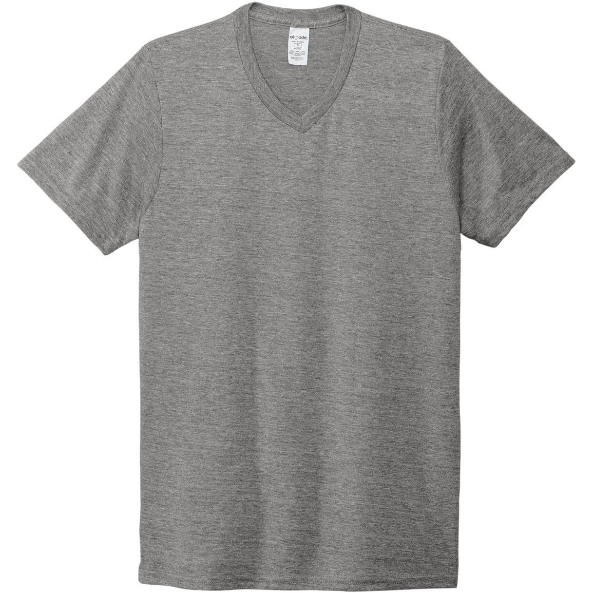 no-logo Allmade Unisex Tri-Blend V-Neck Tee