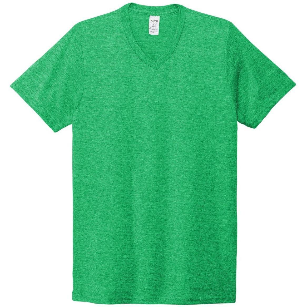 no-logo Allmade Unisex Tri-Blend V-Neck Tee
