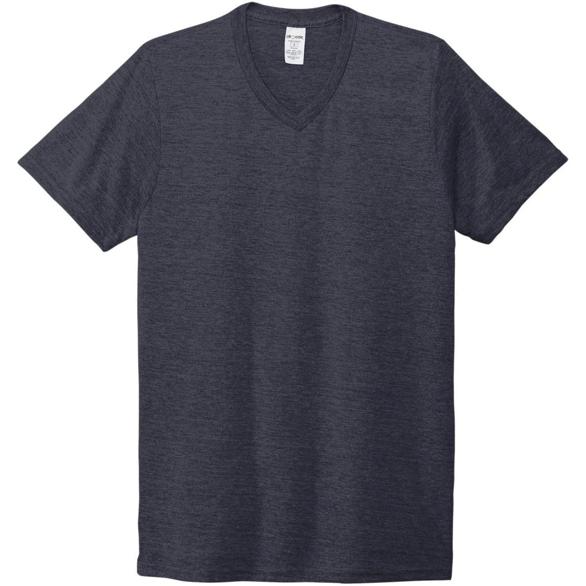 no-logo Allmade Unisex Tri-Blend V-Neck Tee
