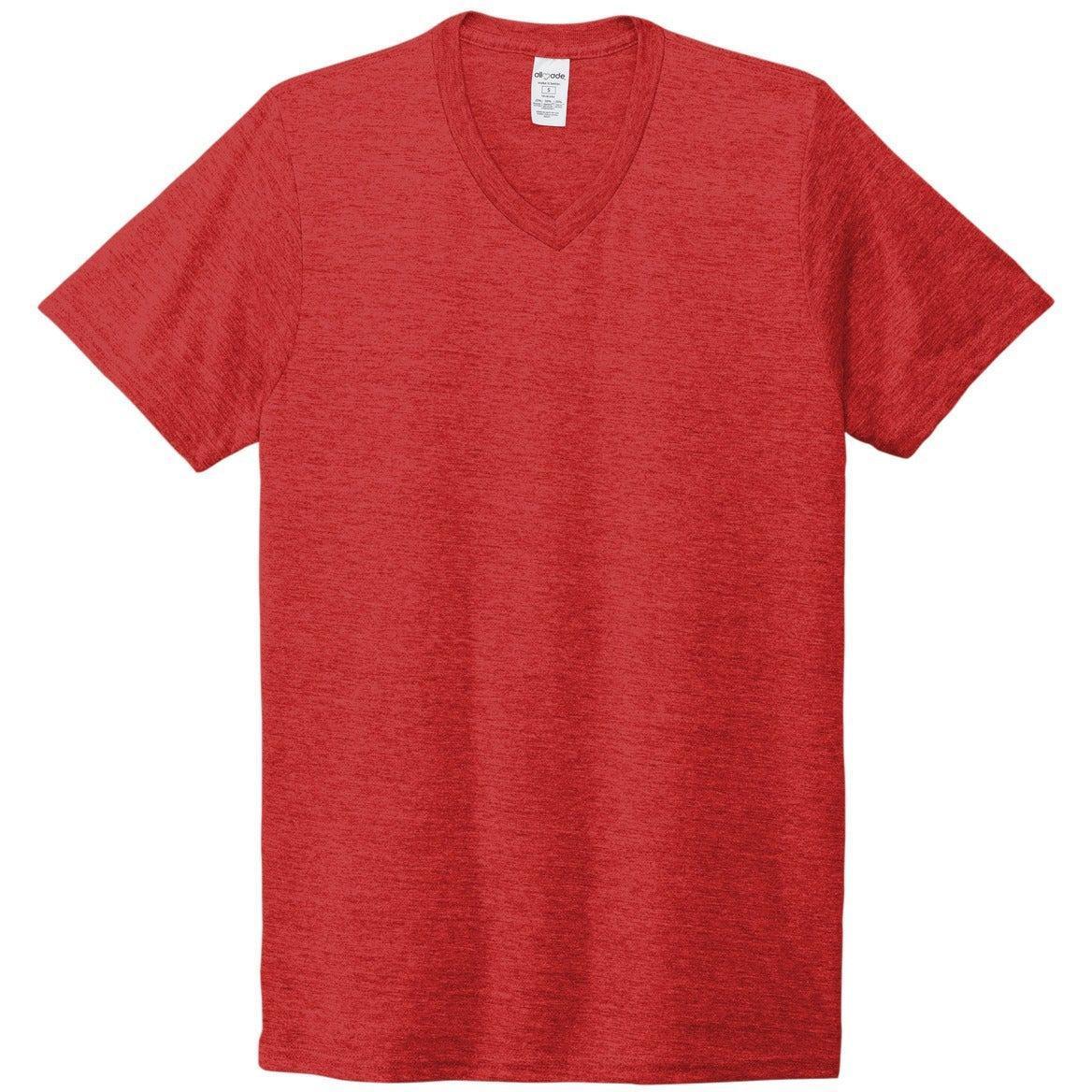 no-logo Allmade Unisex Tri-Blend V-Neck Tee