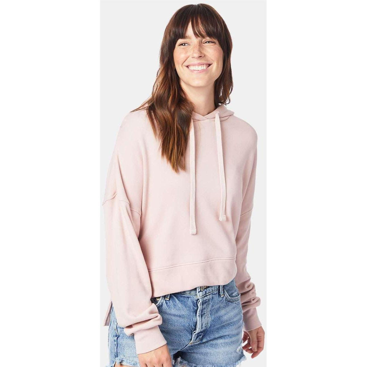 no-logo Alternative Ladies Eco-Washed Terry Hooded Sweatshirt-Fleece-Alternative-Thread Logic