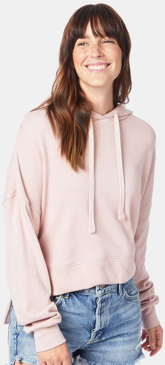 no-logo Alternative Ladies Eco-Washed Terry Hooded Sweatshirt-Fleece-Alternative-Thread Logic