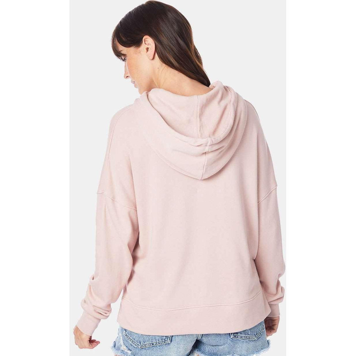 no-logo Alternative Ladies Eco-Washed Terry Hooded Sweatshirt-Fleece-Alternative-Thread Logic