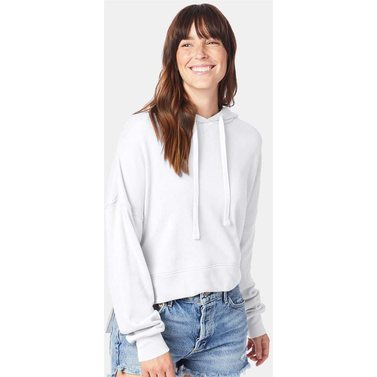 no-logo Alternative Ladies Eco-Washed Terry Hooded Sweatshirt-Fleece-Alternative-Thread Logic
