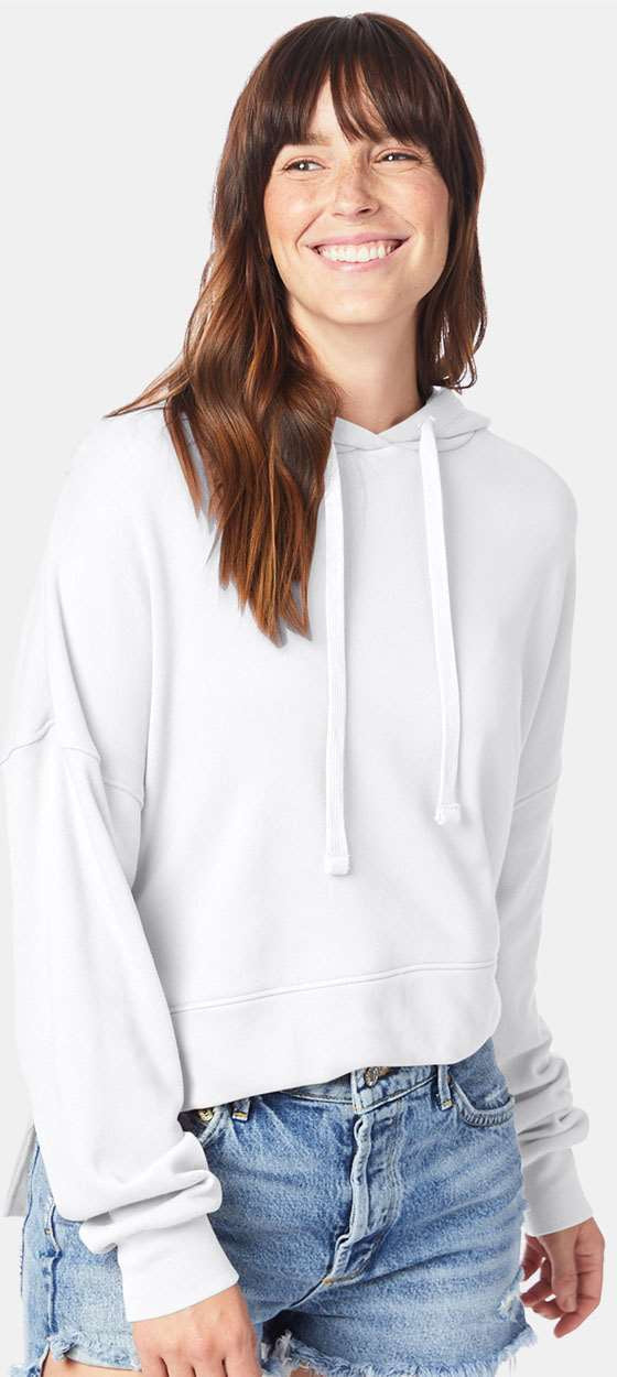 no-logo Alternative Ladies Eco-Washed Terry Hooded Sweatshirt-Fleece-Alternative-Thread Logic