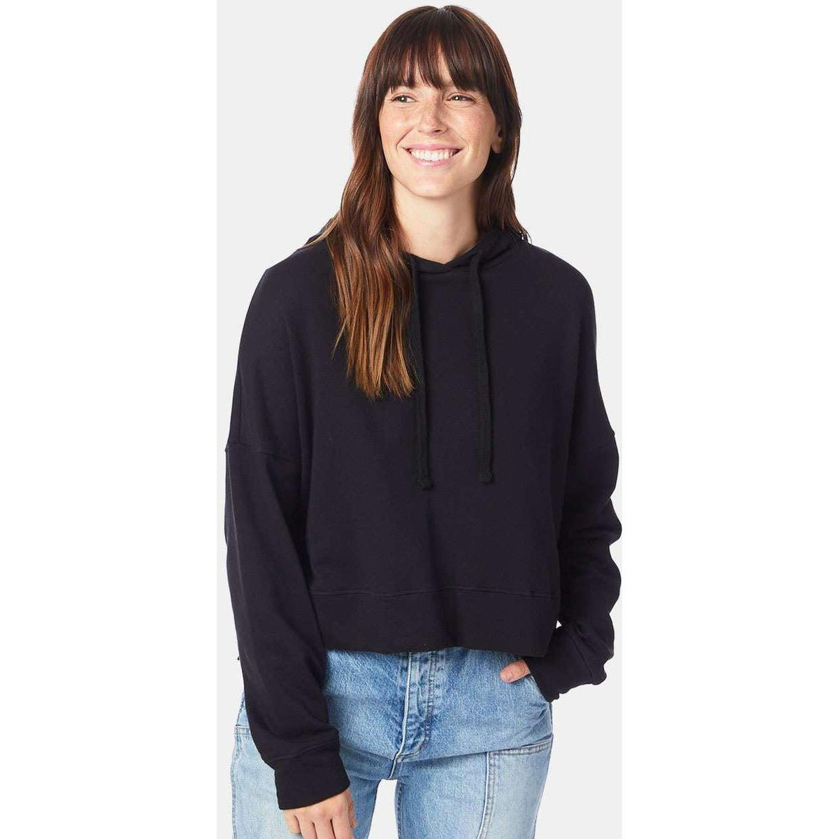 no-logo Alternative Ladies Eco-Washed Terry Hooded Sweatshirt-Fleece-Alternative-Thread Logic