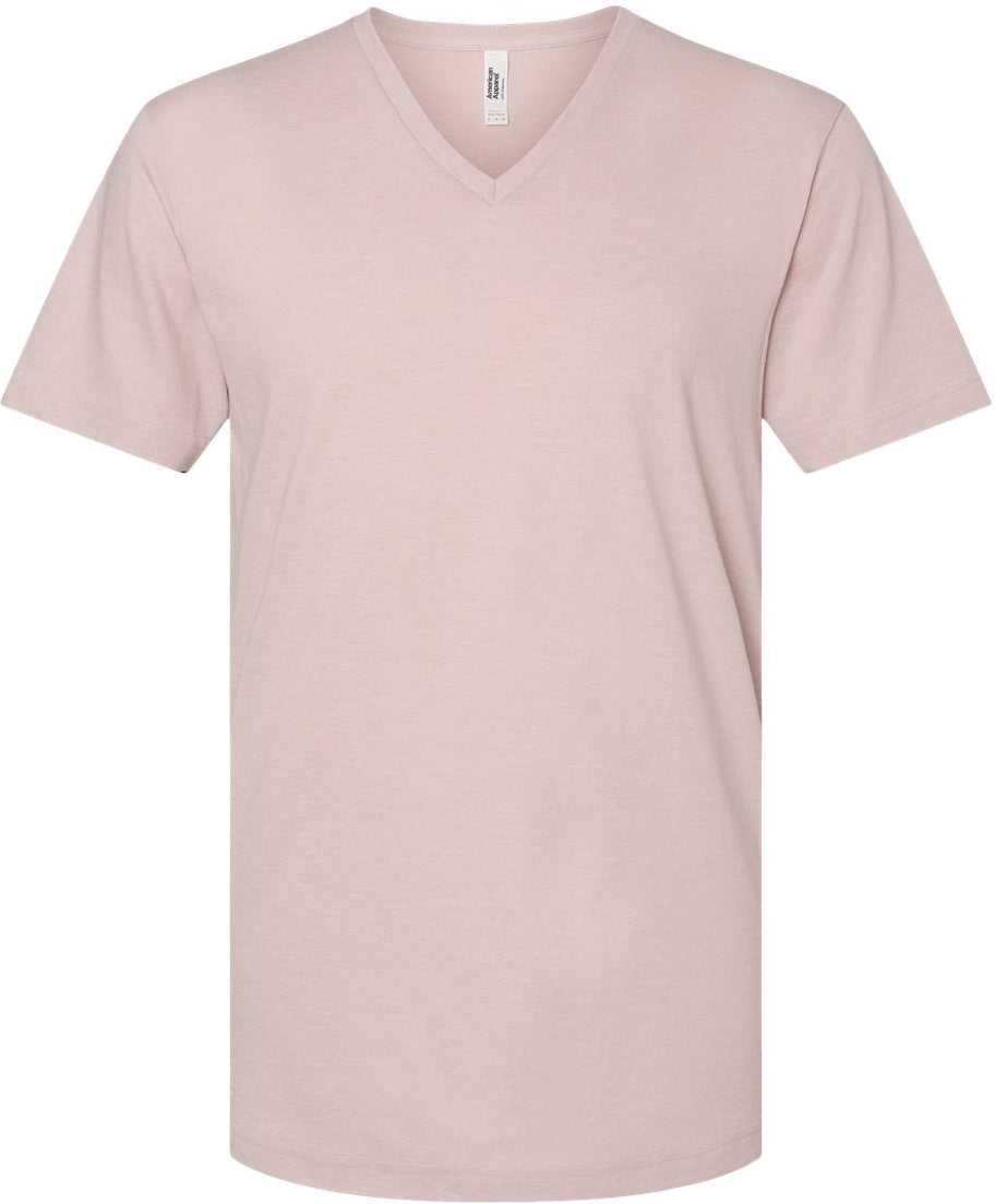 American Apparel CVC V-Neck Tee 2006CVC With Custom Embroidery